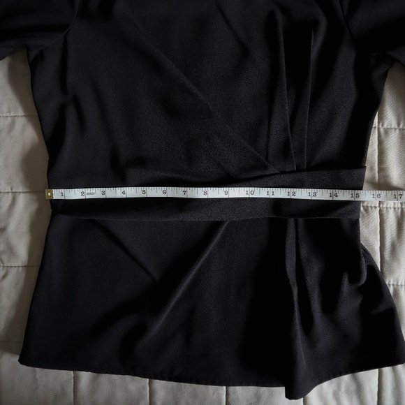 Black Suitable For Work Mock Neck Dress Shirt - Picture 4 of 7